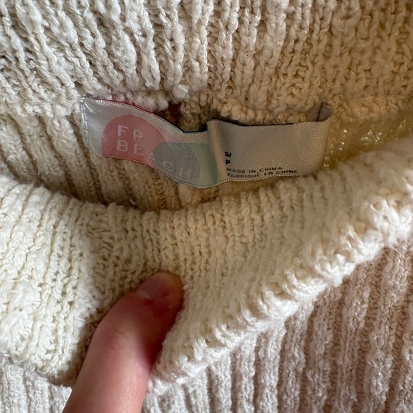 Cream Knit Wide-Leg Matching Set - FP beach - Picture 3 of 3